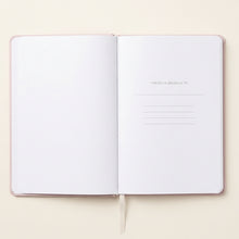 Load image into Gallery viewer, Champagne Pink Personalised A5 PU Leather Journal Notebook