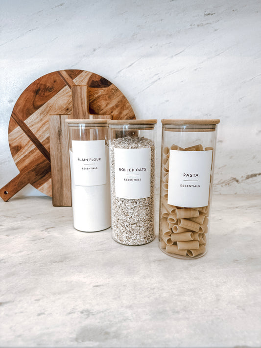 Custom Minimalist Container Labels Rectangle