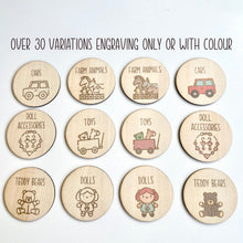 Load image into Gallery viewer, Wooden Kids Toy Storage Labels