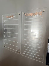 Load image into Gallery viewer, Retro Serif Acrylic Magnetic Fridge Planner