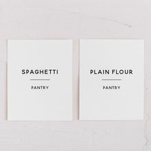 Load image into Gallery viewer, Custom Minimalist Container Labels Rectangle
