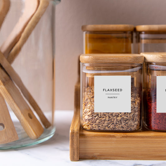 Custom Minimalist Container Labels Square