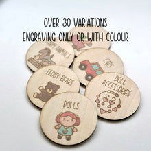 Load image into Gallery viewer, Wooden Kids Toy Storage Labels
