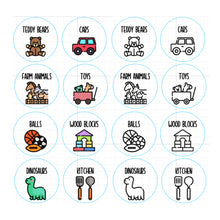 Load image into Gallery viewer, Wooden Kids Toy Storage Labels
