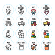 Load image into Gallery viewer, Wooden Kids Toy Storage Labels
