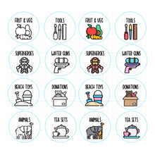 Load image into Gallery viewer, Wooden Kids Toy Storage Labels
