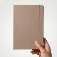 Load image into Gallery viewer, Mocha Brown Personalised A5 PU Leather Journal Notebook

