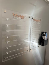 Load image into Gallery viewer, Retro Serif Acrylic Magnetic Fridge Planner
