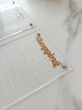 Load image into Gallery viewer, Retro Serif Acrylic Magnetic Fridge Planner
