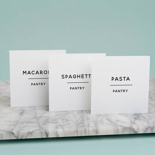 Editable Minimalist Square Labels - Digital Template