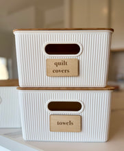 Load image into Gallery viewer, Custom Classic Large Wooden Interchangeable Storage Labels
