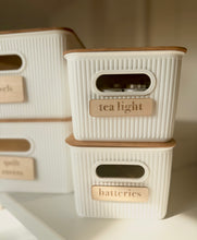 Load image into Gallery viewer, Custom Classic Medium Wooden Interchangeable Storage Labels
