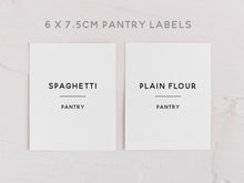 Load image into Gallery viewer, Custom Minimalist Container Labels Rectangle
