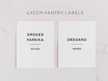 Load image into Gallery viewer, Custom Minimalist Container Labels Rectangle
