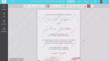 Load and play video in Gallery viewer, Charlotte Floral Wedding Invitation Suite
