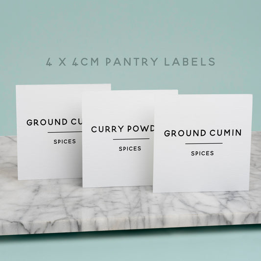 Custom Minimalist Container Labels Square
